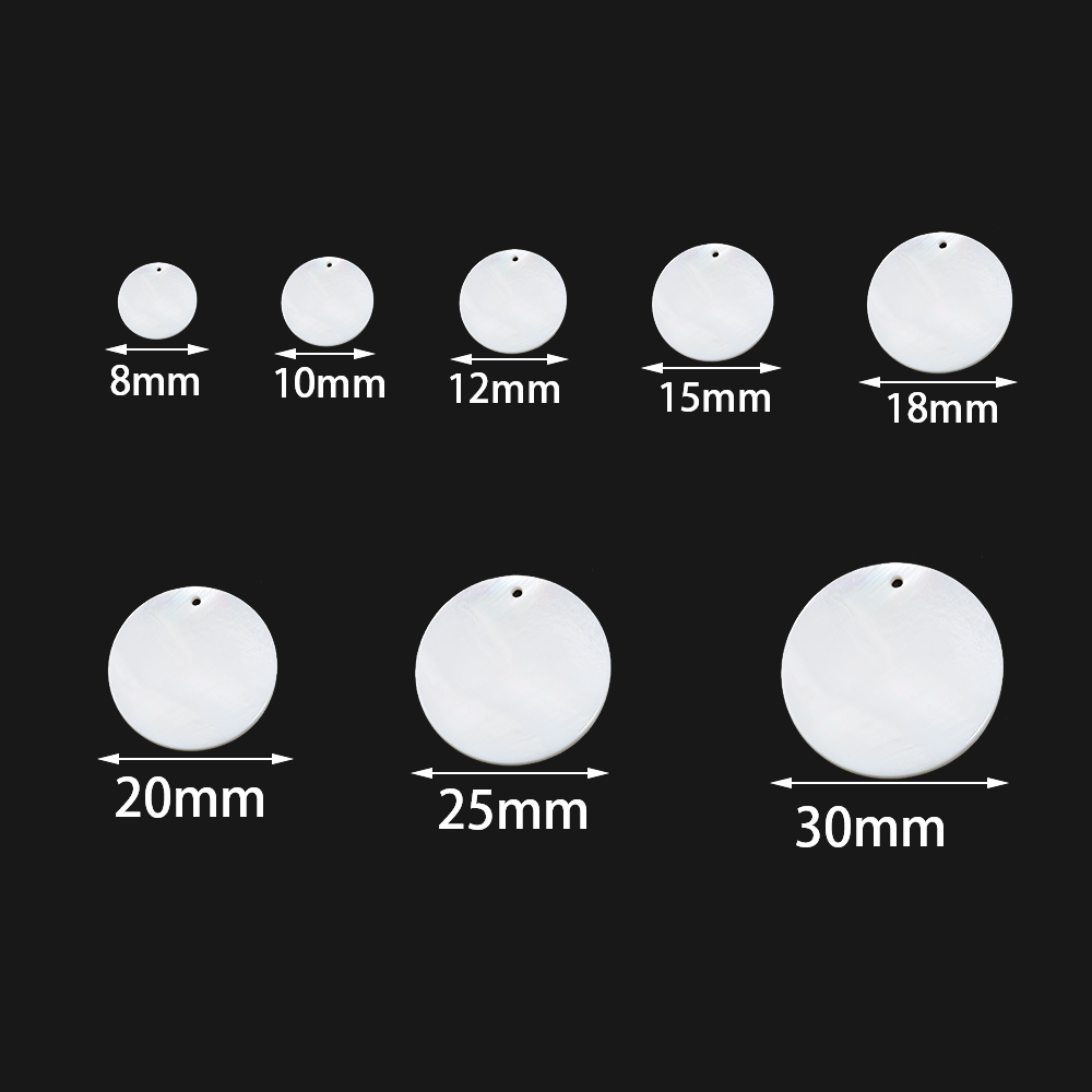 8-30mm Natural White Shell Dis - Jewelry Making Stones recensie en prijs