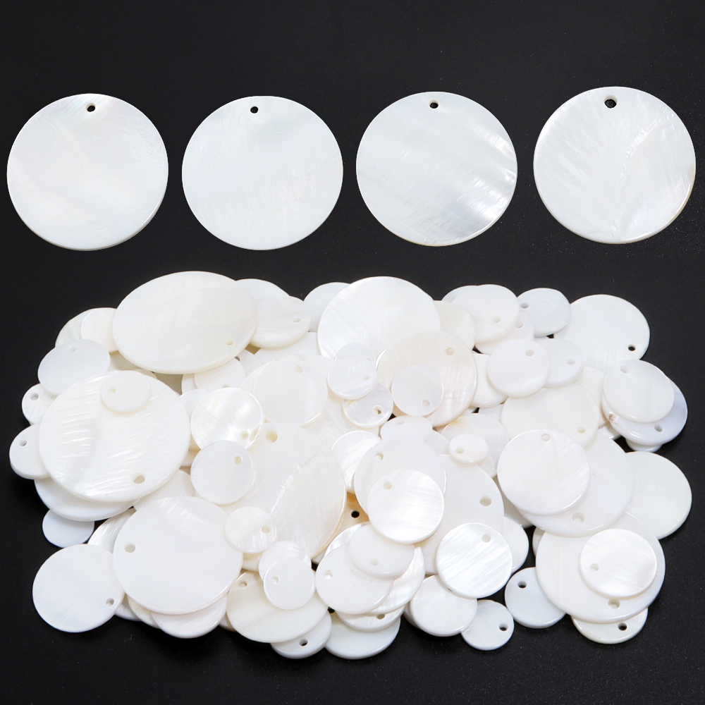 8-30mm Natural White Shell Dis - Jewelry Making Stones recensie en prijs