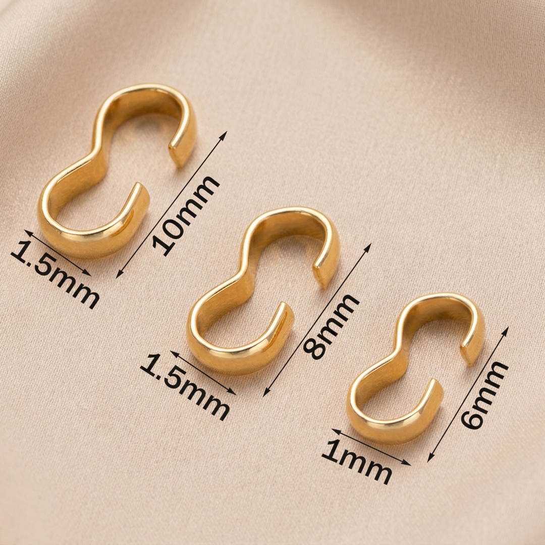 50pcs 18K Gold Plated Brass 8  - Jewelry Making Knots recensie en prijs