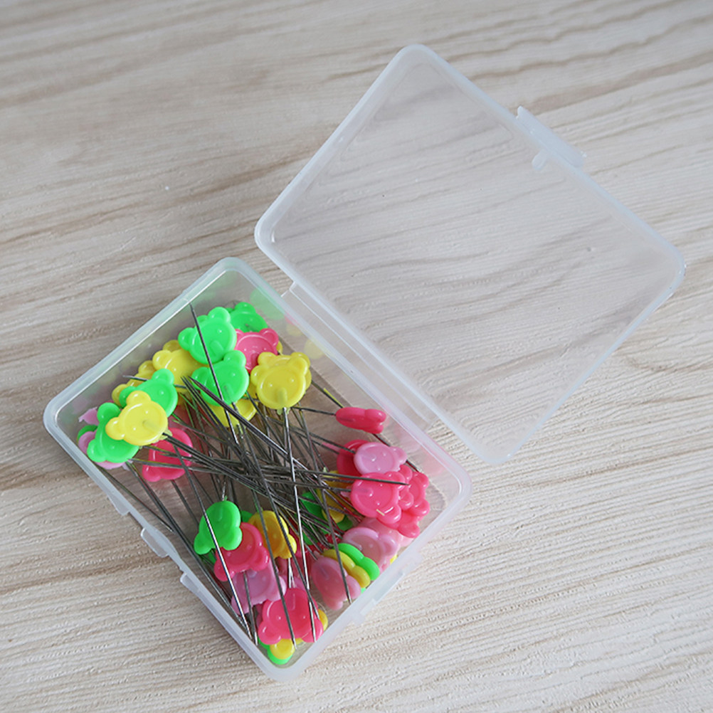 50Pcs Assorted Color Flat Bear - Head Pin Assorted recensie en prijs