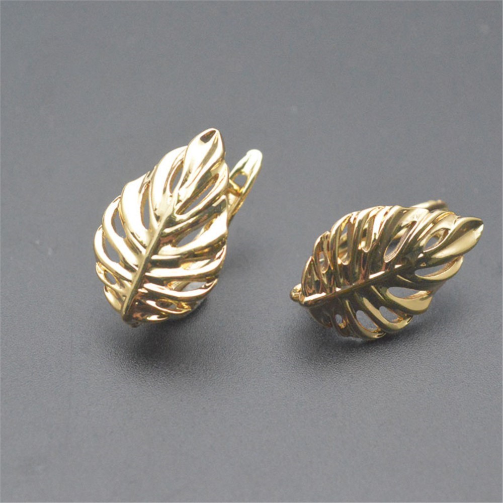1/2Pcs 18K Gold Plated Brass L - Jewelry Making Hoops recensie en prijs