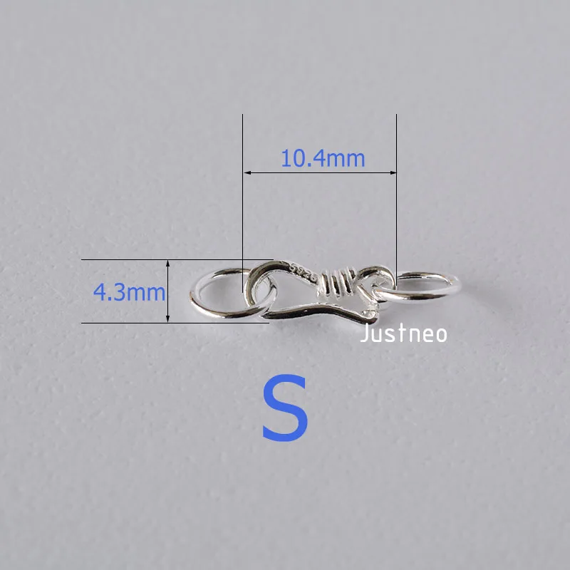Sterling Silver S Hook & Eye F - Jewelry Making Silver recensie en prijs