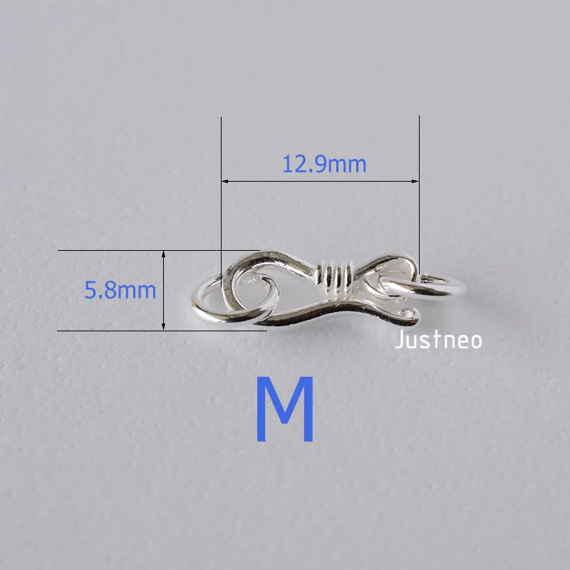 Sterling Silver S Hook & Eye F - Jewelry Making Silver recensie en prijs
