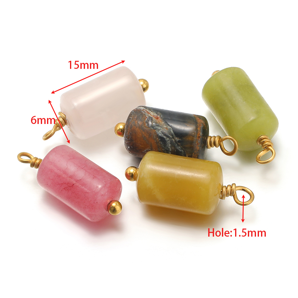 10pcs Stainless Steel Natural  - Jewelry Making Stones recensie en prijs