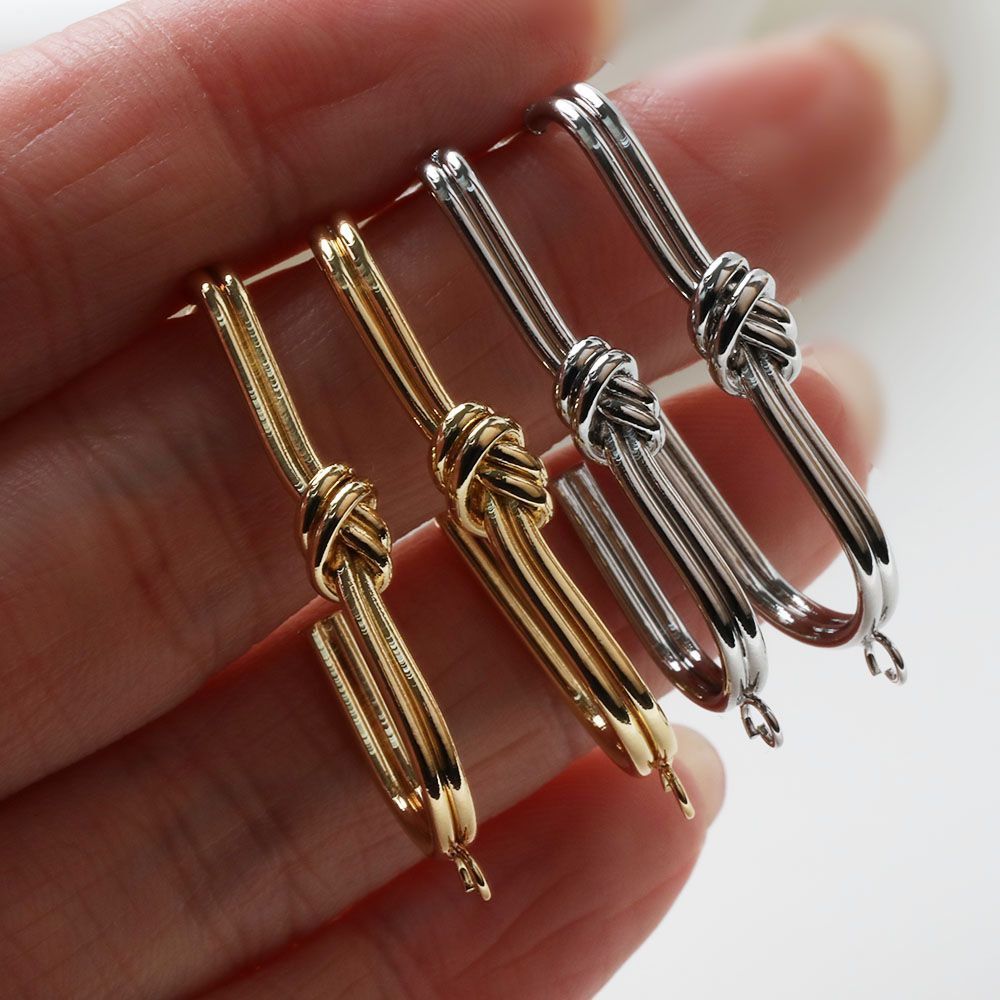 2PCS Dainty U-shaped Knotted E - Jewelry Making Knots recensie en prijs