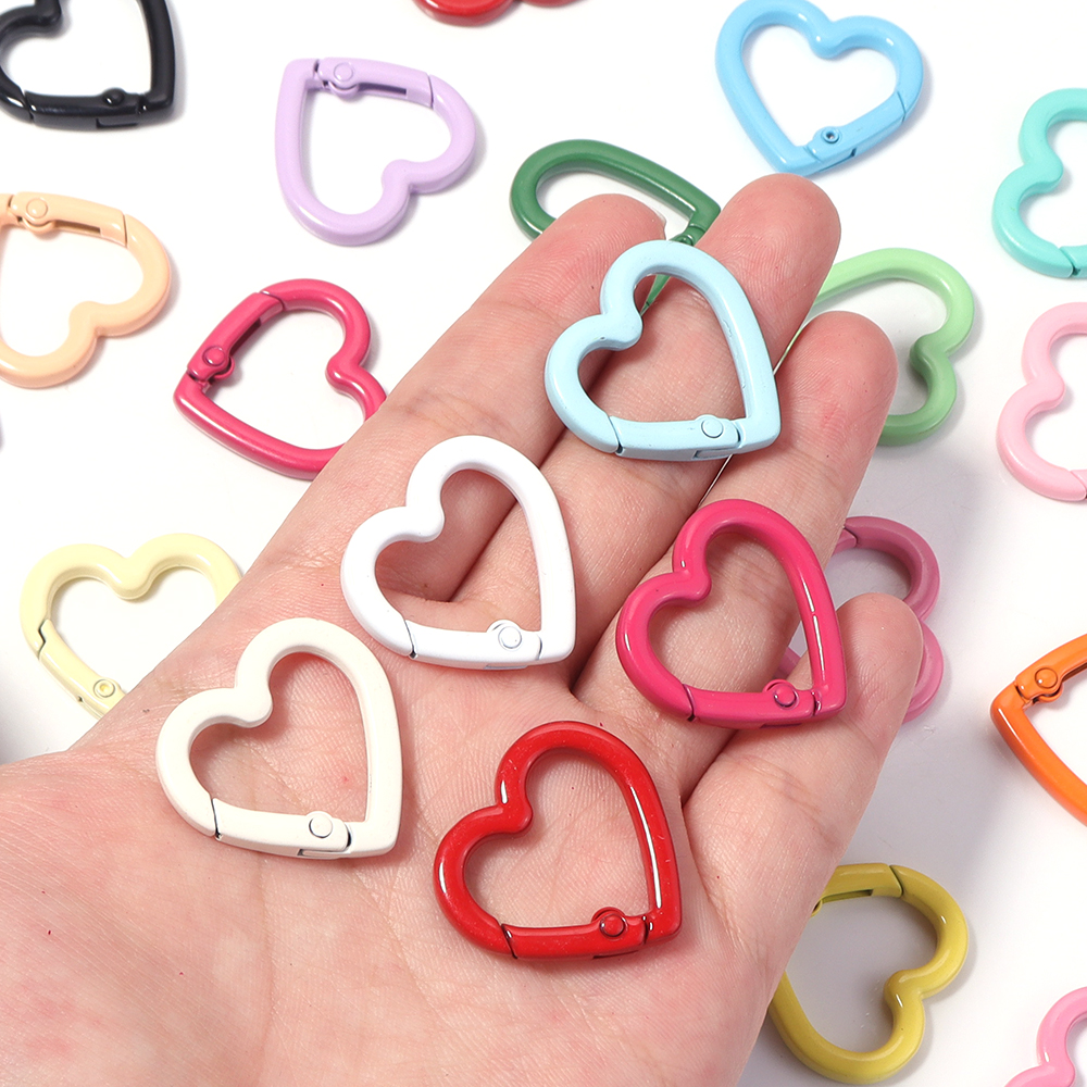 5pcs Alloy Heart Spring Clasps - Jewelry Making Accessories recensie en prijs