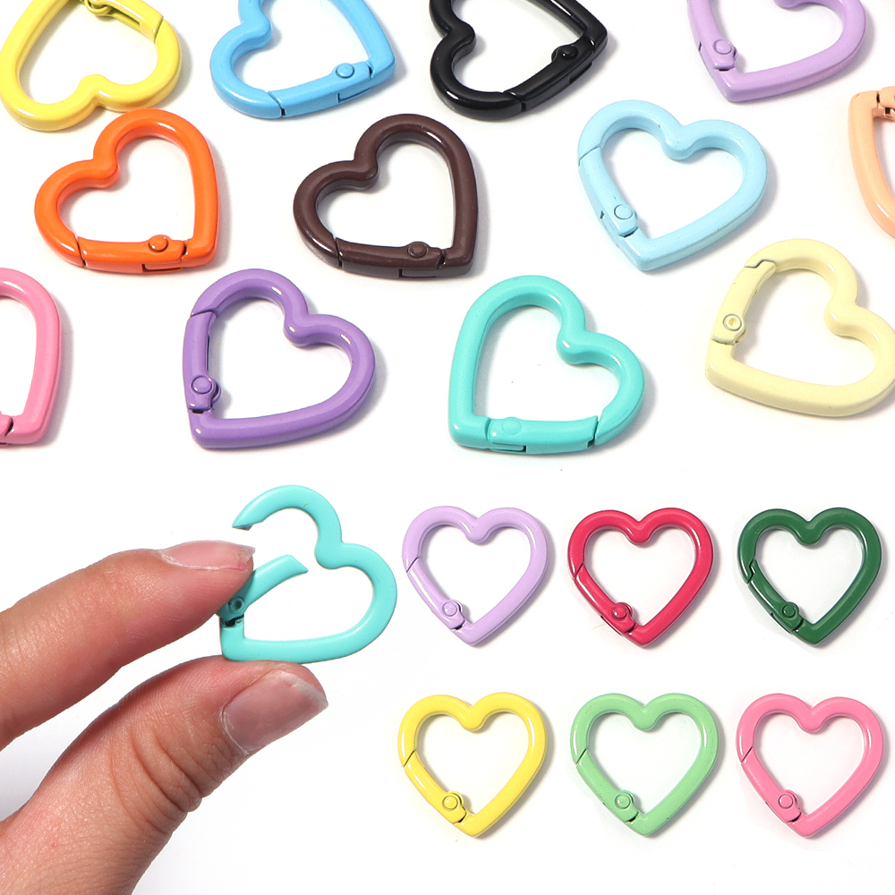 5pcs Alloy Heart Spring Clasps - Jewelry Making Accessories recensie en prijs