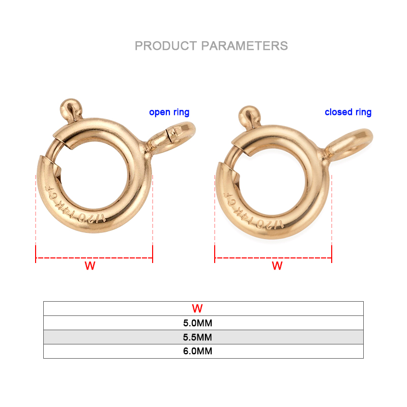 14K Gold Filled Spring Ring Cl - Jewelry Making Necklaces recensie en prijs